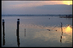 Il Lago Trasimeno al tramonto