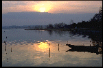 Il Lago Trasimeno al tramonto